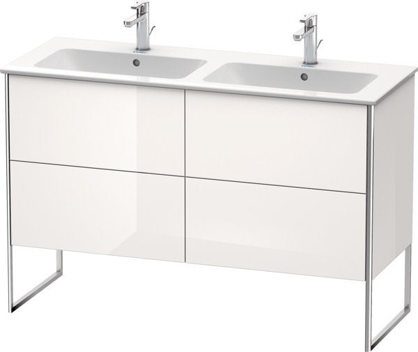 Meuble sous-lavabo Duravit XSquare Vanity de 128,0 x 47,8 cm, 4 tiroirs ...