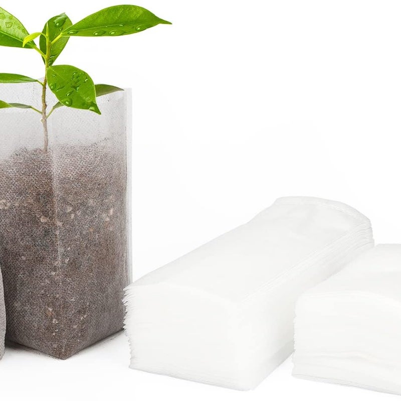 Opakowanie 200 torebek z włókniny do uprawy i siewu roślin (8 x 10 cm)