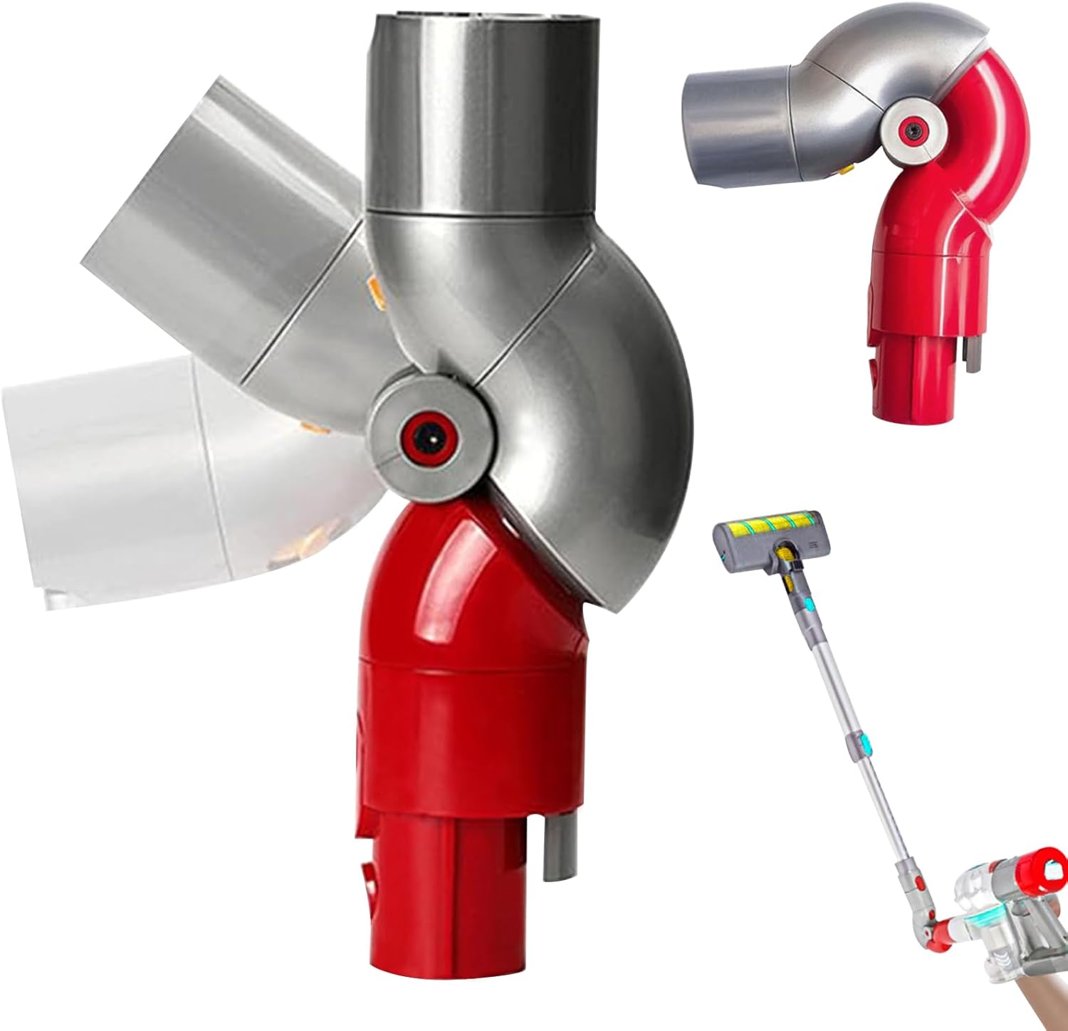 Dolny adapter luzu do odkurzaczy Dyson V7 V8 V10 V11 V15, elastyczny dolny adapter z szybkim zamknięciem, narzędzie do czyszczenia pod niskim ciśnieni