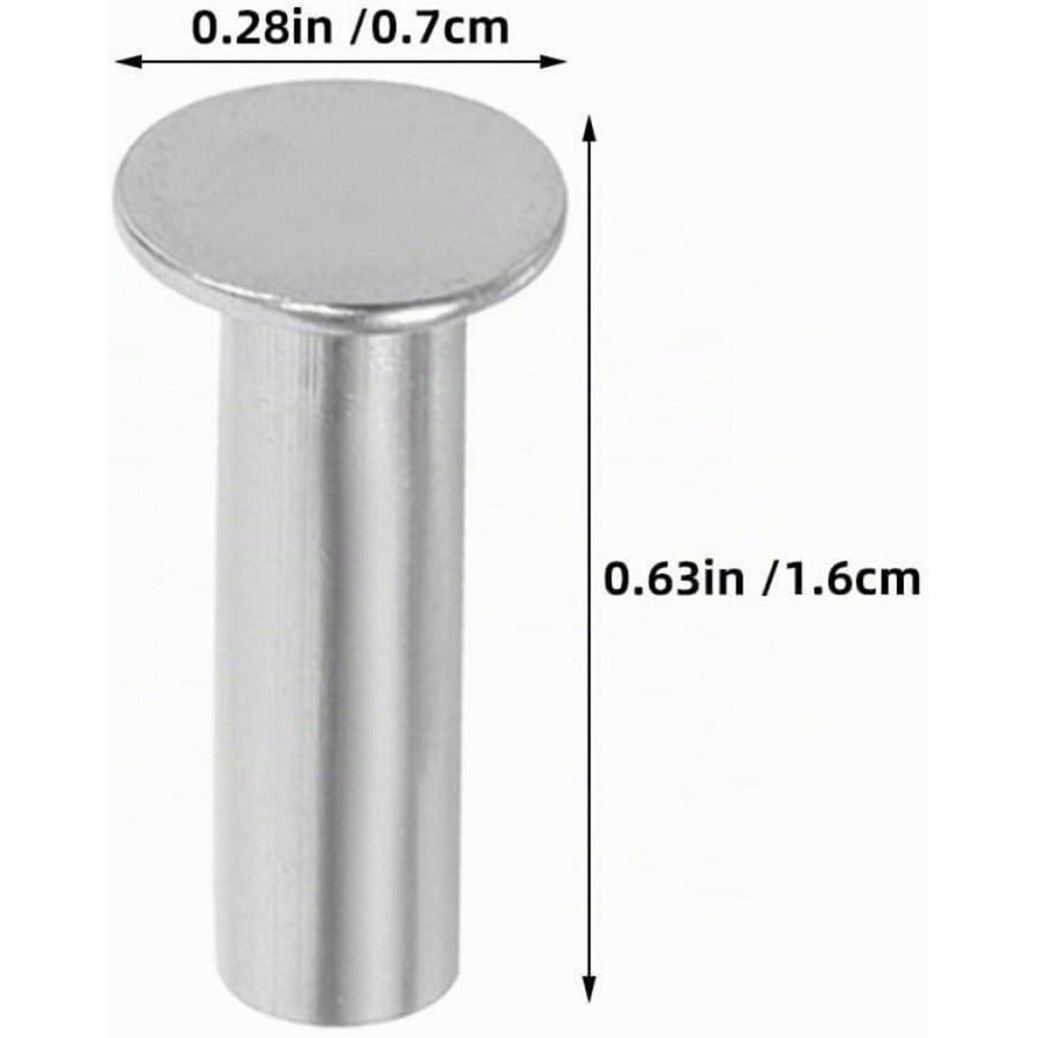 Rivets pour manche de couteau, 7 pièces, acier inoxydable 1.6x0.7x0.7cm ...