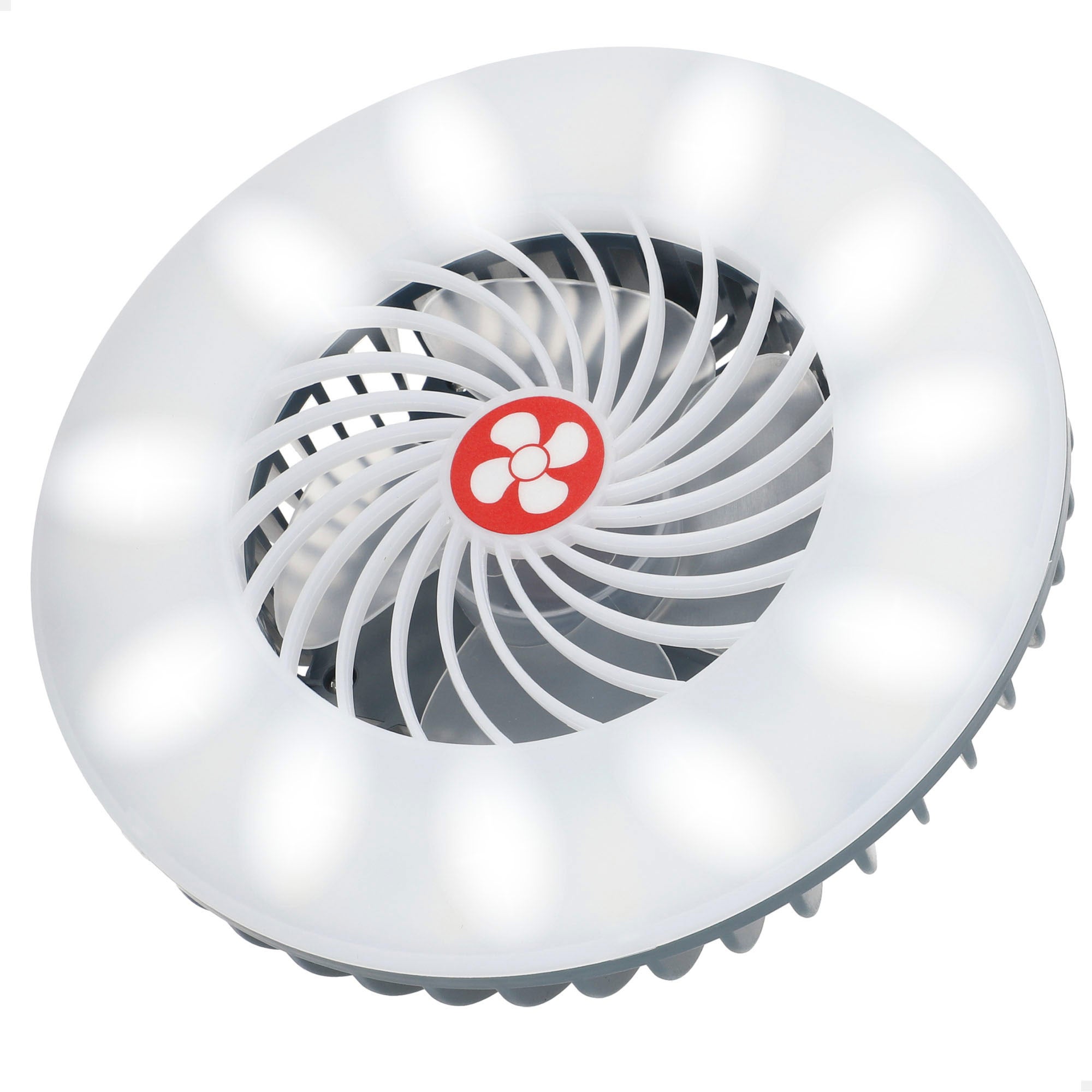 Aktive lámpara led portátil recargable con ventilador y cargador usb
