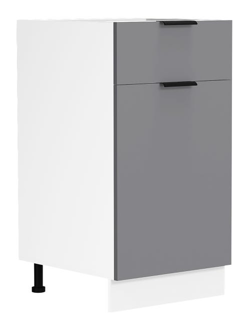 VCM Cuisine Fasola Blanc/Anthracite H. 82 x B. 40 x T. 46 cm | Leroy Merlin