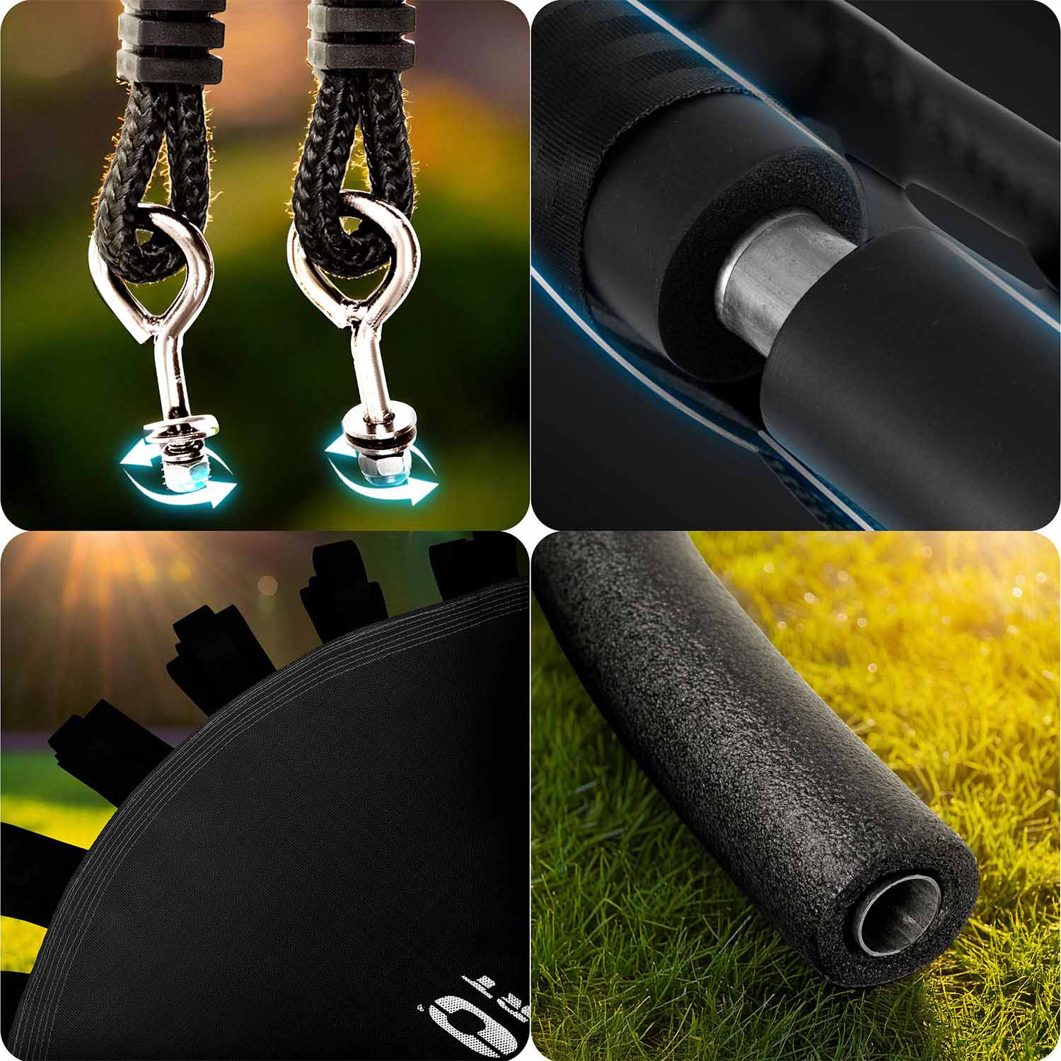 Huśtawka ogrodowa Neo-sport NS-102 dla dzieci bocianie gniazdo 150kg duża 110 cm XXL - 5