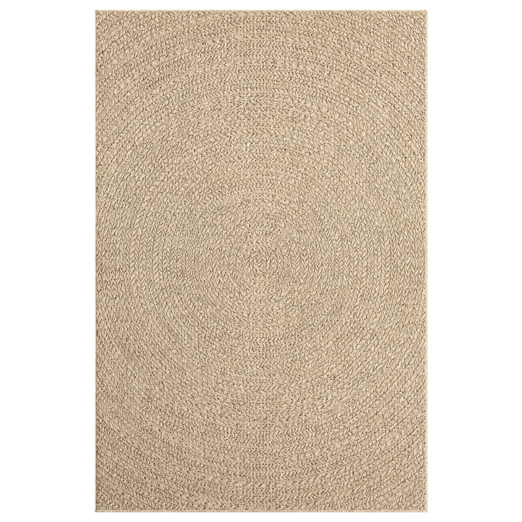 Tapete para interior e exterior | Tapete de jardim 140x200 cm aspeto de juta CFW836916 - 4
