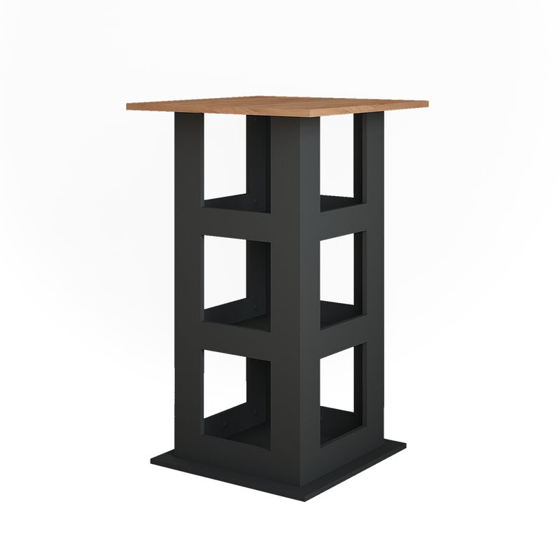 Vicco Stół barowy Repose, Złoty dąb power/antracyt, 65 x 65 cm