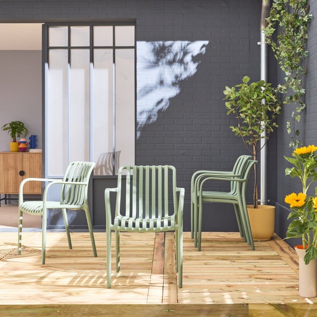Sedia Da Sala Da Pranzo Altea In Plastica Colore Verde Salvia Modello Comfort 85682560
