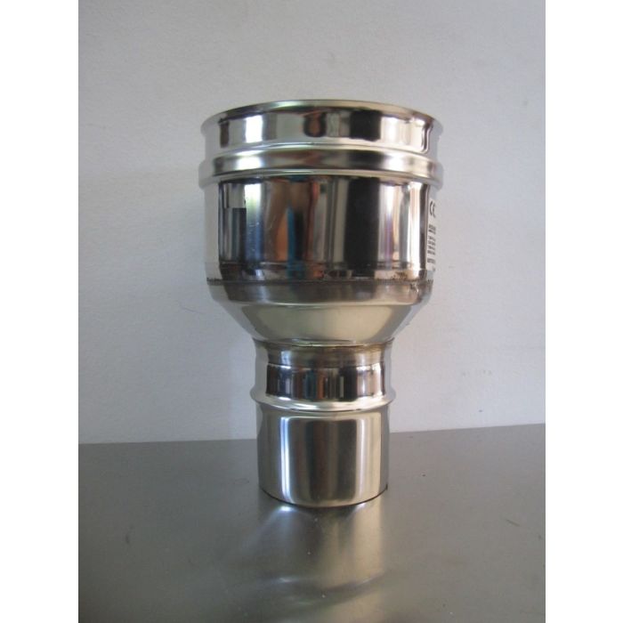 Riduttore/Aumento Acciaio Inox Per Canna Fumaria - DN 80-100, Altezza 250mm