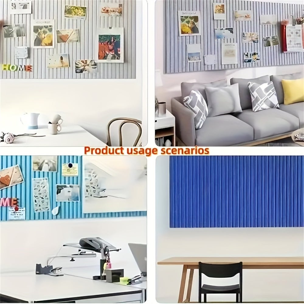Tableau Mural En Feutre 3D Pour Photos, Messages, Notes, Adapté À La Décoration Murale Du Bureau, Du Salon, Du Dortoir, 60x120cm - 8
