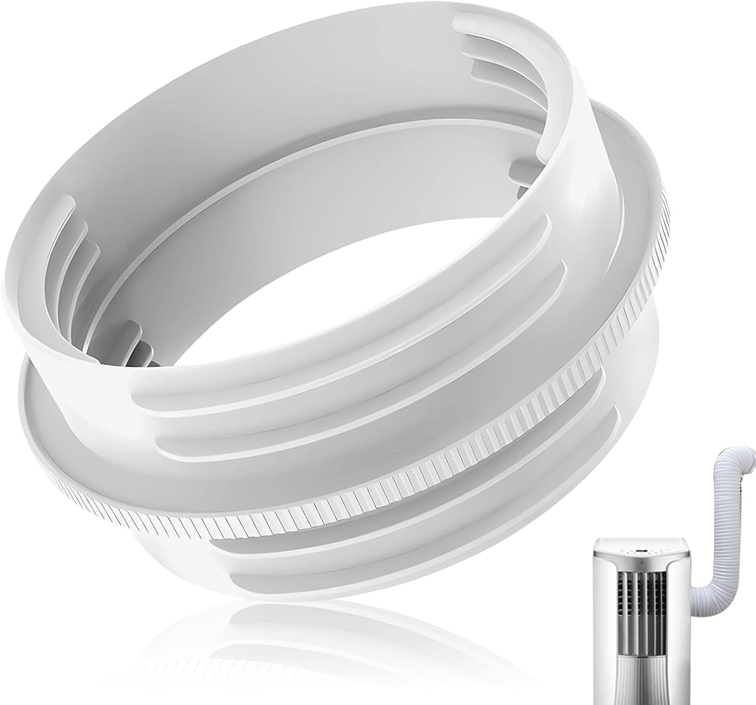 Adapter klimatyzatora mobilnego Ø130/150 mm – Zestaw węży wyciągowych – Przyłącze do pojedynczego okna