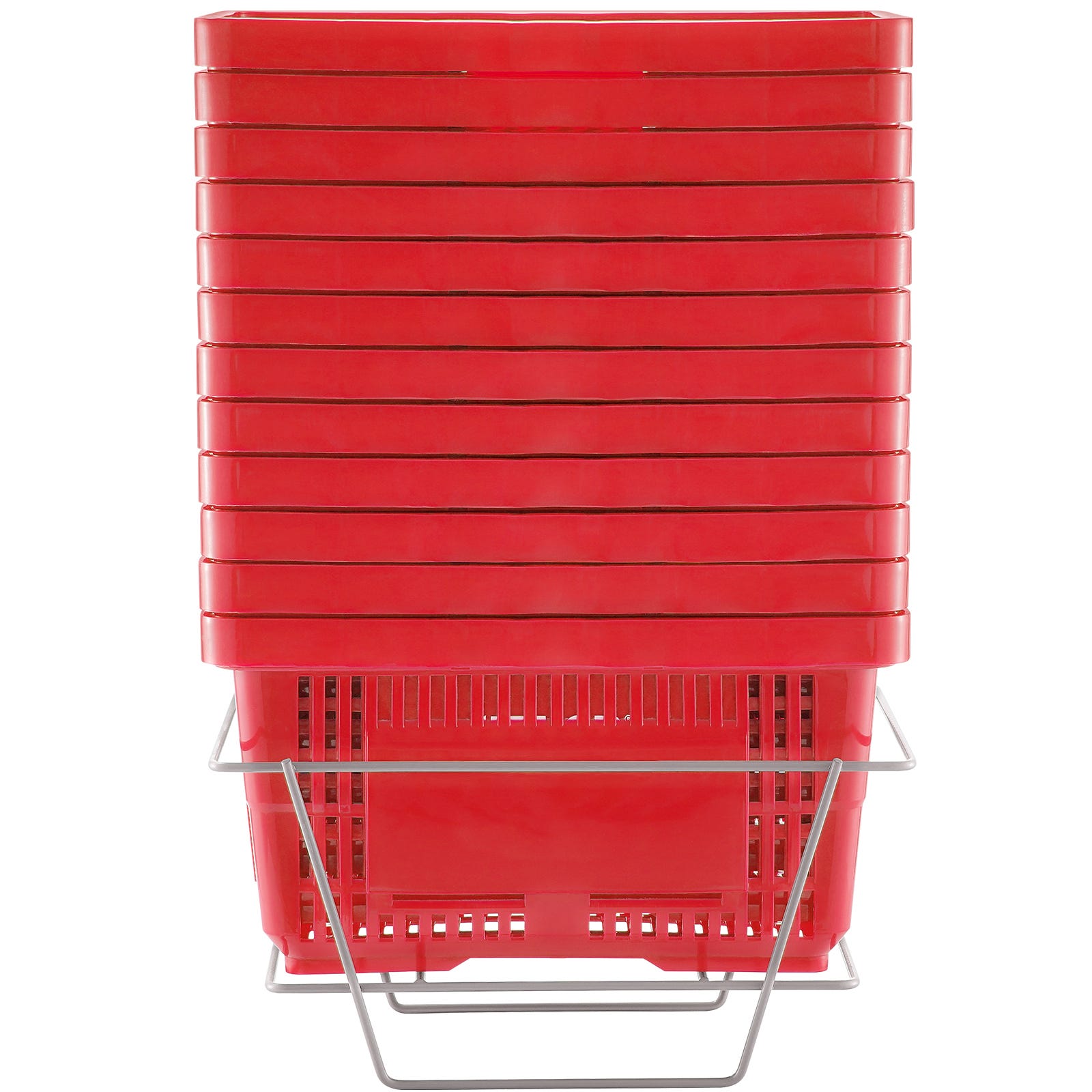 VEVOR Cestini Spesa 12 Pezzi Da 24 Litri - Plastica Resistente Con Manico, Ideali Per Supermercato E Casa - Foto 12