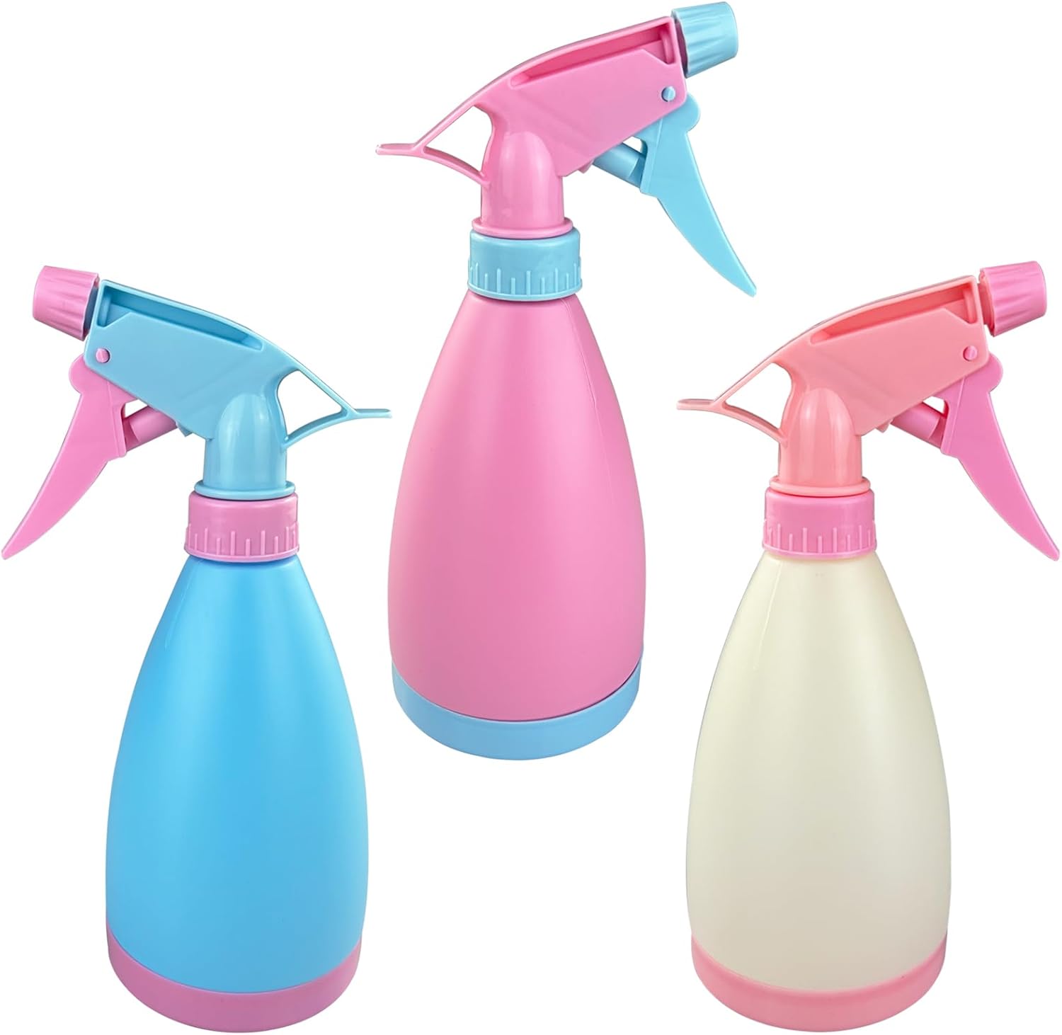 Sztuki 500 ml pustych butelek z rozpylaczem do ponownego napełniania (ryżowo-różowo-niebieskich)