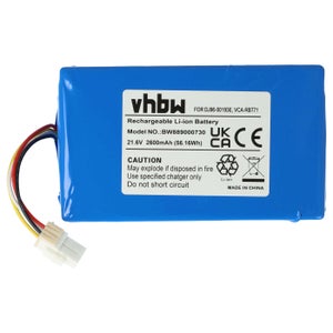 vhbw 1x batteria compatibile con Electrolux 900273744, 900273745, 900273739, 900273740, 900273743 home cleaner (2500mAh, 18V, Li-Ion
