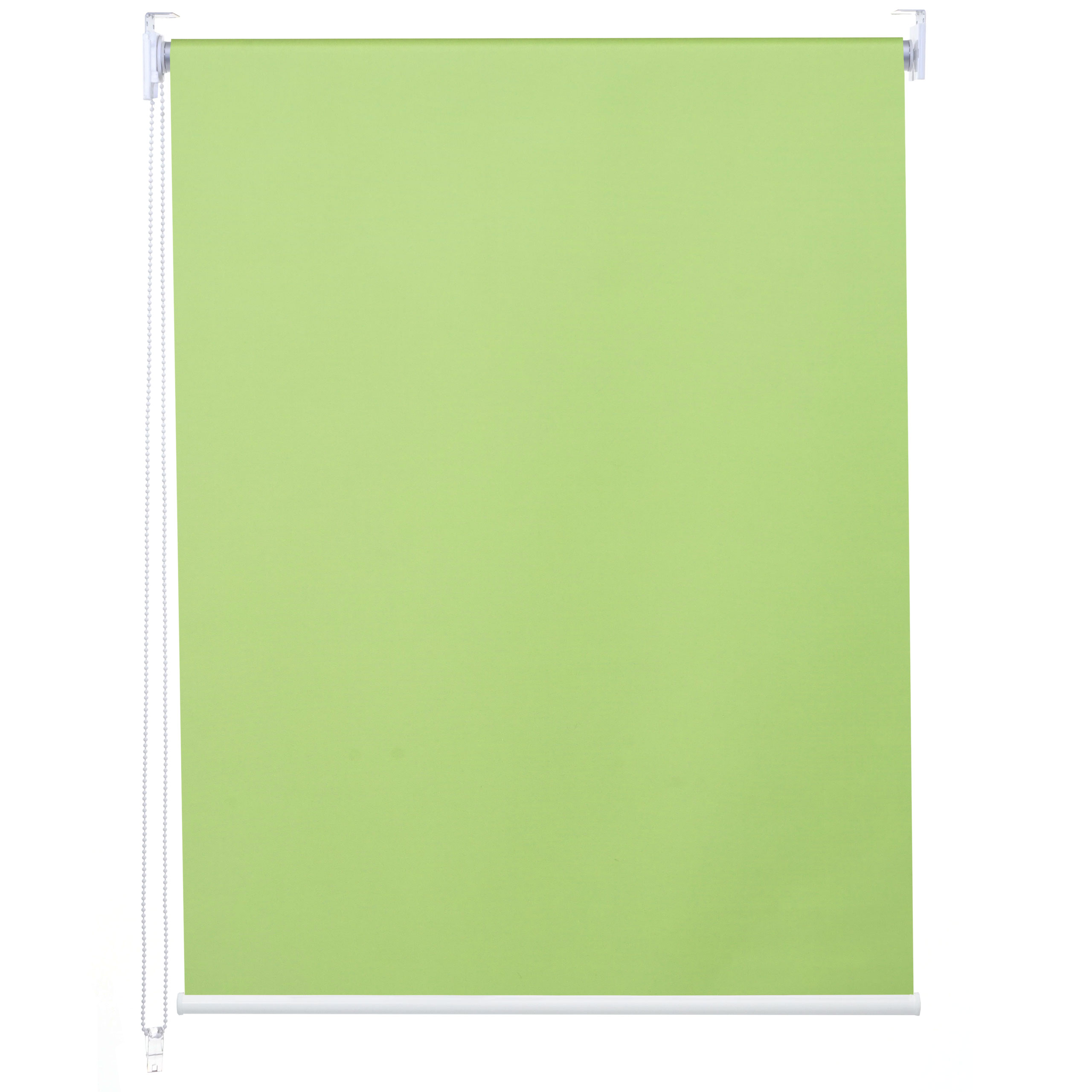 Estor enrollable hwc-d52, estor enrollable de ventana de tiro lateral, 110x160cm protección solar blackout opaco ~ verde claro