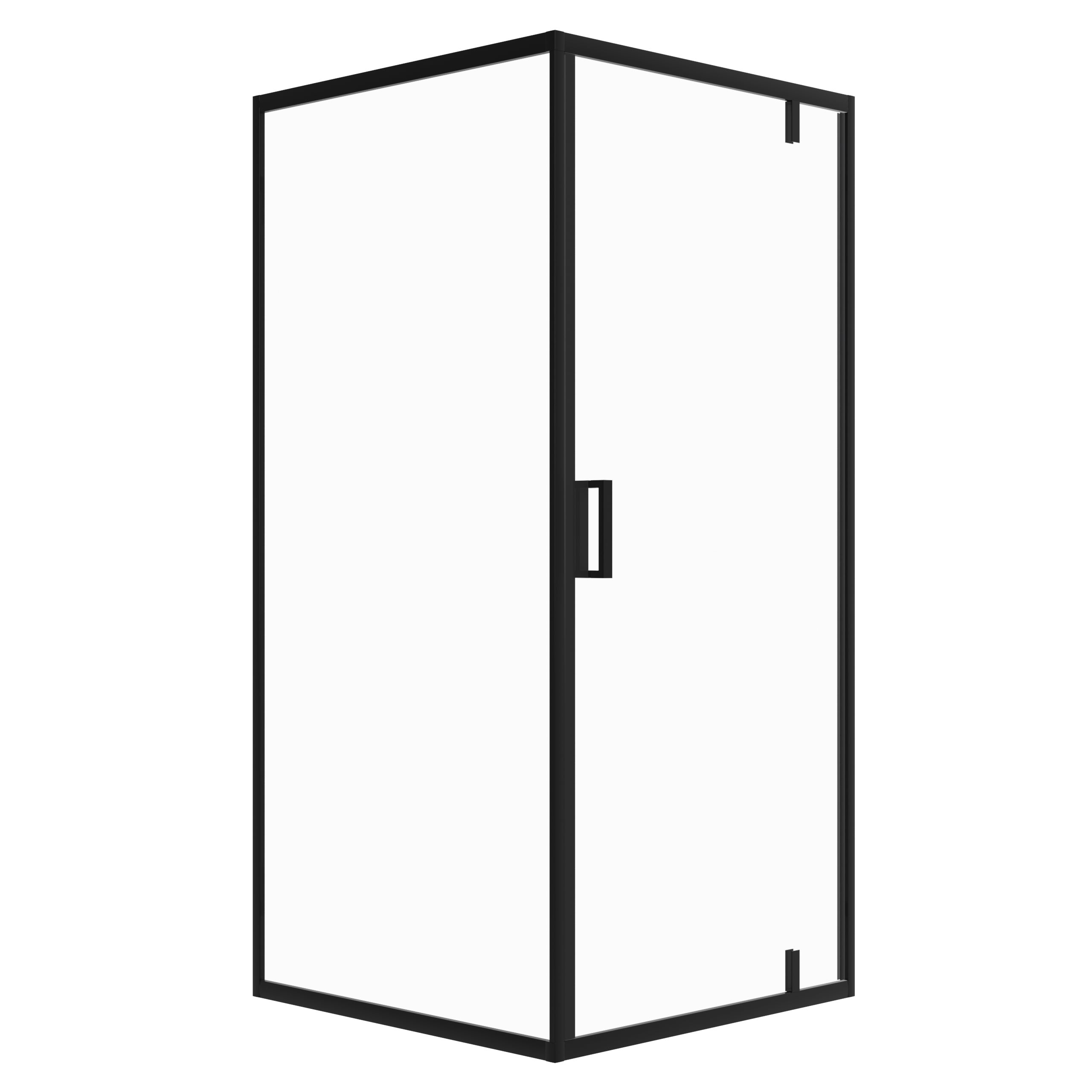 Kabina prysznicowa IBERIS prostokątna 100x90cm czarna SEVANTE