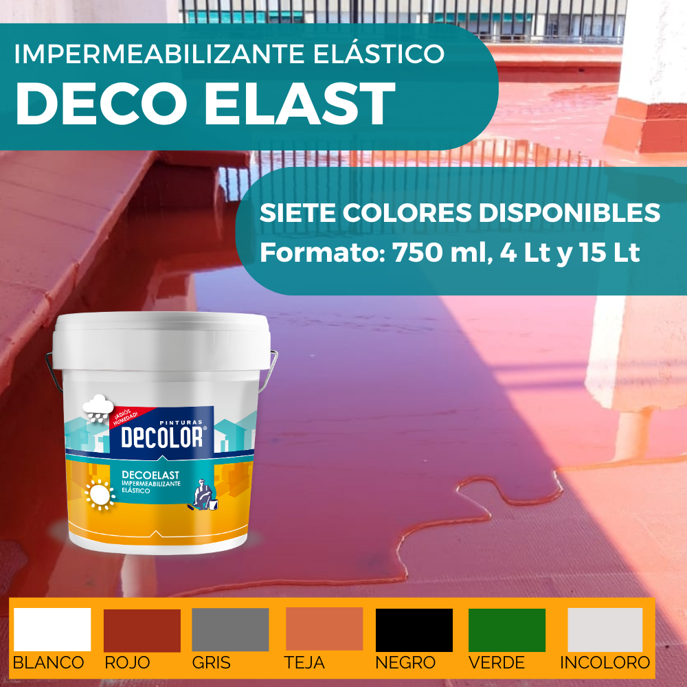 Revestimiento impermeabilizante elástico VERDE para Terrazas, Cubiertas, Tejados, Etc. 15 Litros - 4