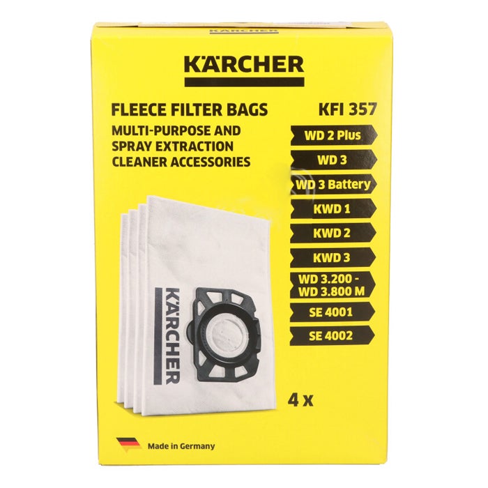 SACS ASPIRATEUR KARCHER WD2 WD3 A2204 A2554 x4 Leroy Merlin