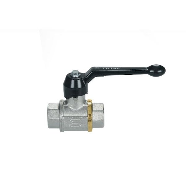 Vanne à Boisseau Sphérique 3/4" Laiton – Poignée Papillon Rouge – Robinet D'Arrêt IG/AG Pour Eau & Irrigation