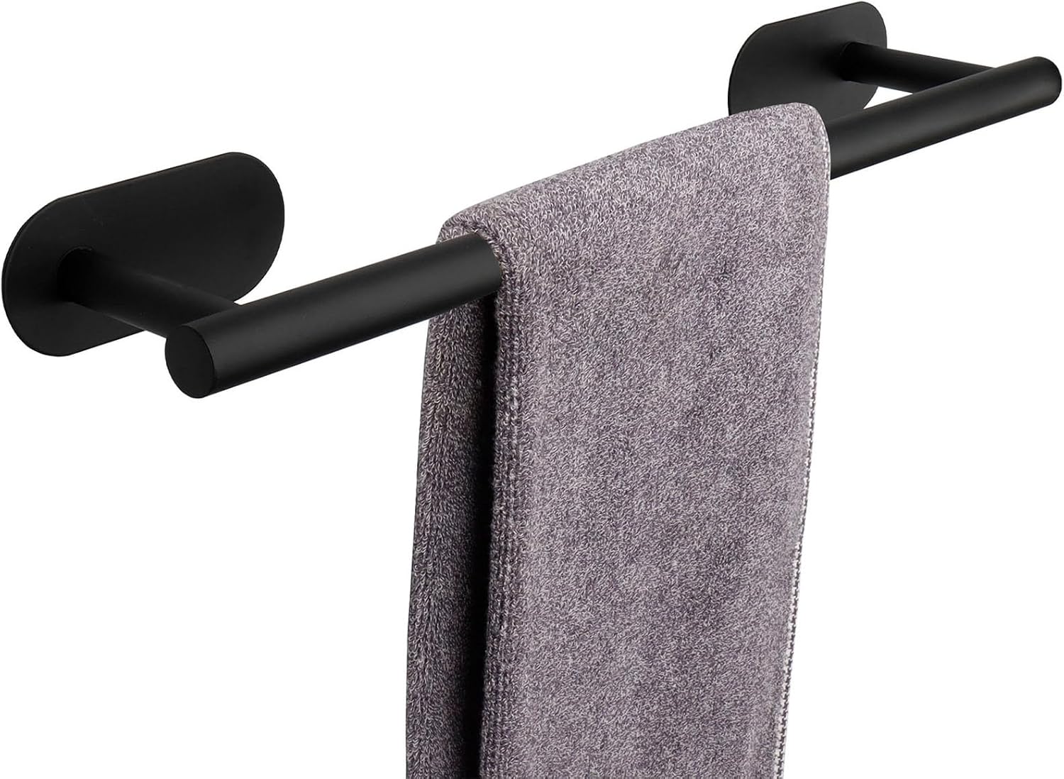 Samoprzylepny uchwyt na serwetki ze stali nierdzewnej, 40 x 8 x 4,5 cm (czarny)