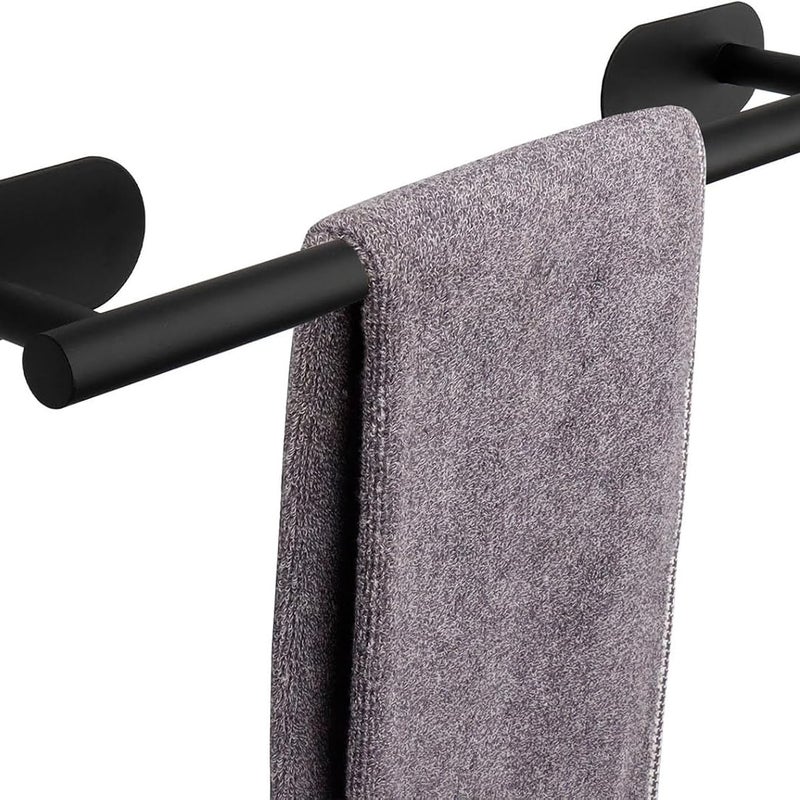 Samoprzylepny uchwyt na serwetki ze stali nierdzewnej, 40 x 8 x 4,5 cm (czarny)