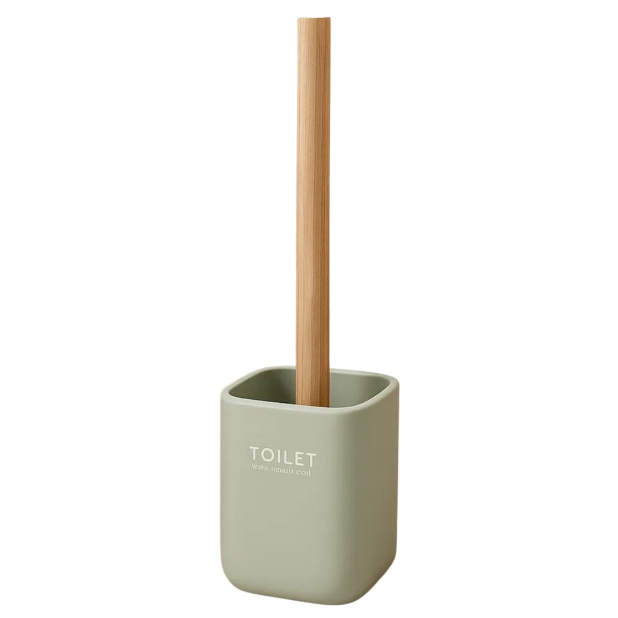 Szczotka do WC Berilo miętowy plastikowy pojemnik 9,5x9,6x37 cm 1szt.