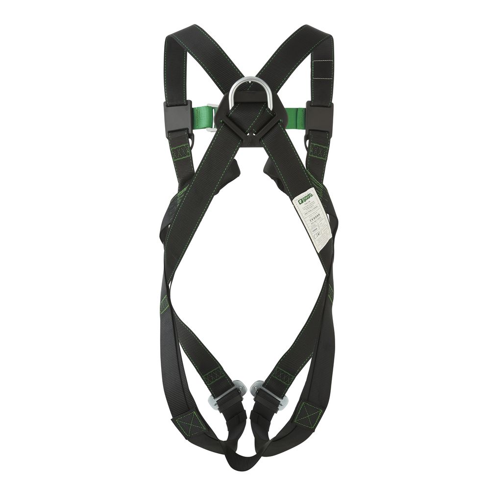 Harnais antichute à 2 points 140kg Coverguard FELIS Noir / Vert Unique - 2