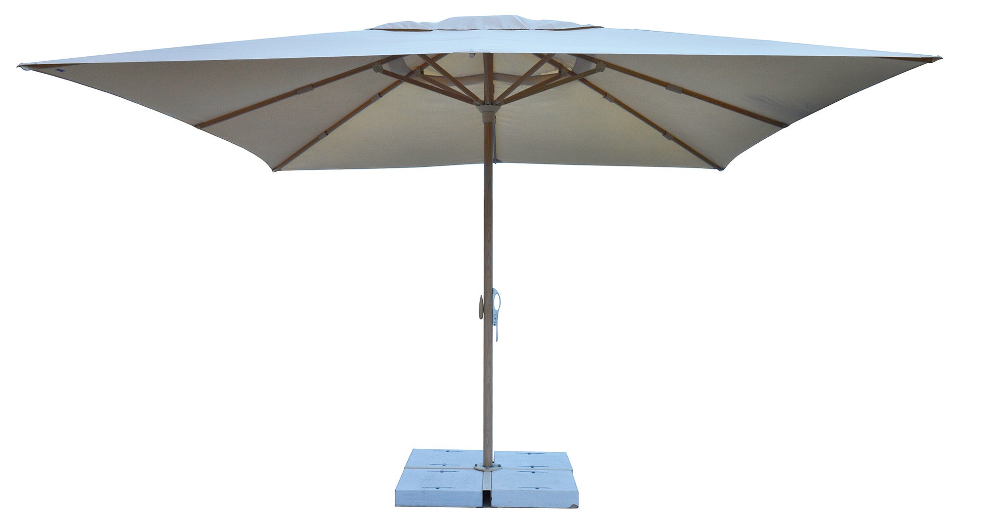 Ombrellone Da Giardino Life Is 4x4 Metri Palo Centrale Alluminio 58mm Ecru