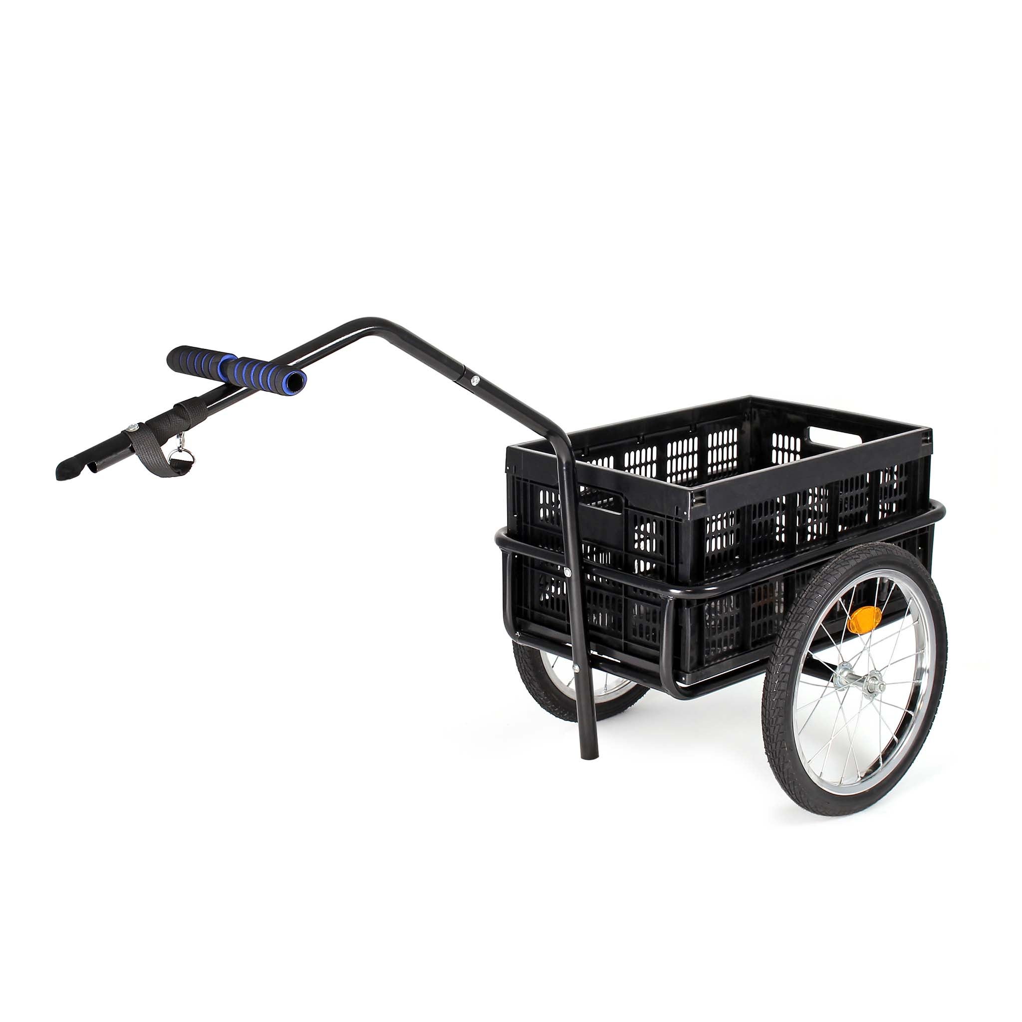 Remorque pour vélo 50 kg max., 1450 x 575 x 730 mm, Attelage rapide, Charrette à bras, Transport de charges Randonnée Voyage, Chariot pour… Wiltec - 4