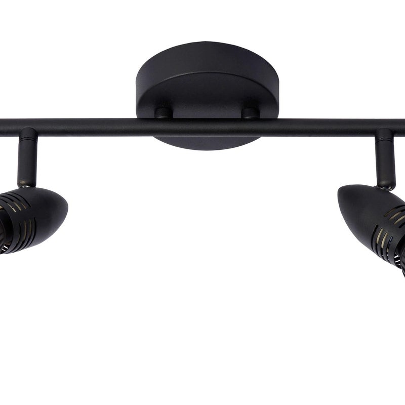 Reflektor sufitowy Spot Caro czarny 2xGU10x5W wym: 13 x 32 x 9 cm IP20 Lucide