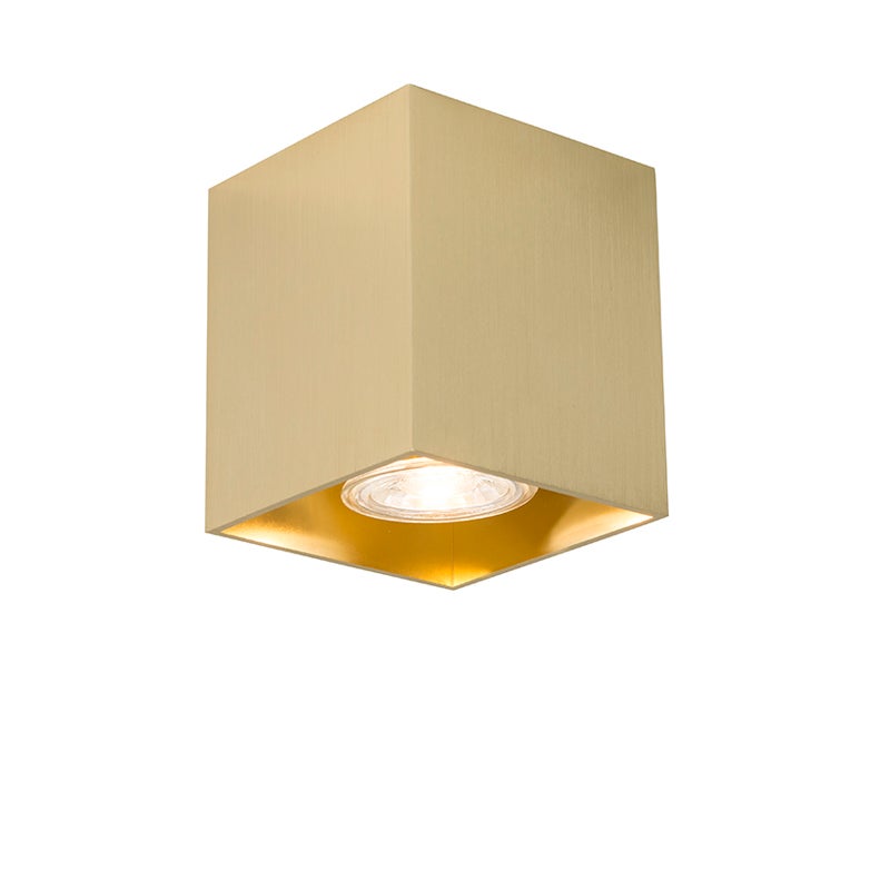 QAZQA Linden - Plafonnier - 1 Lumière - 83 Cm - Doré/Laiton