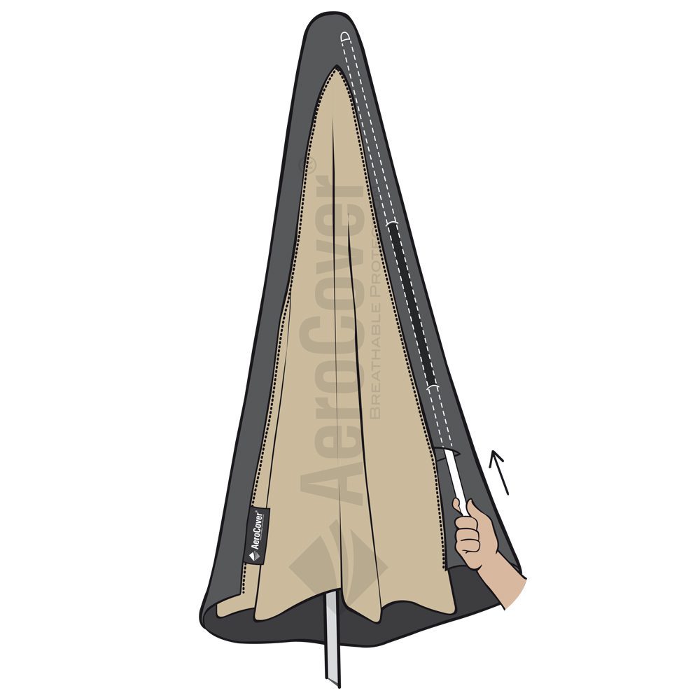 Housse de protection pour parasols déportés 4x3 m - 6