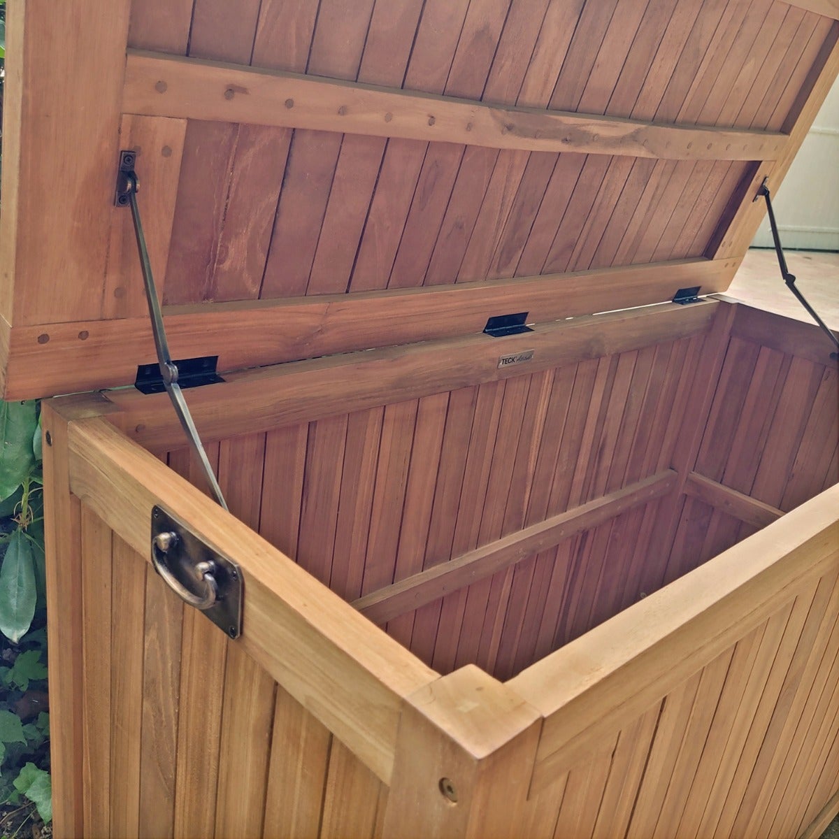Cassapanca da giardino in teak massiccio Aoba - 5