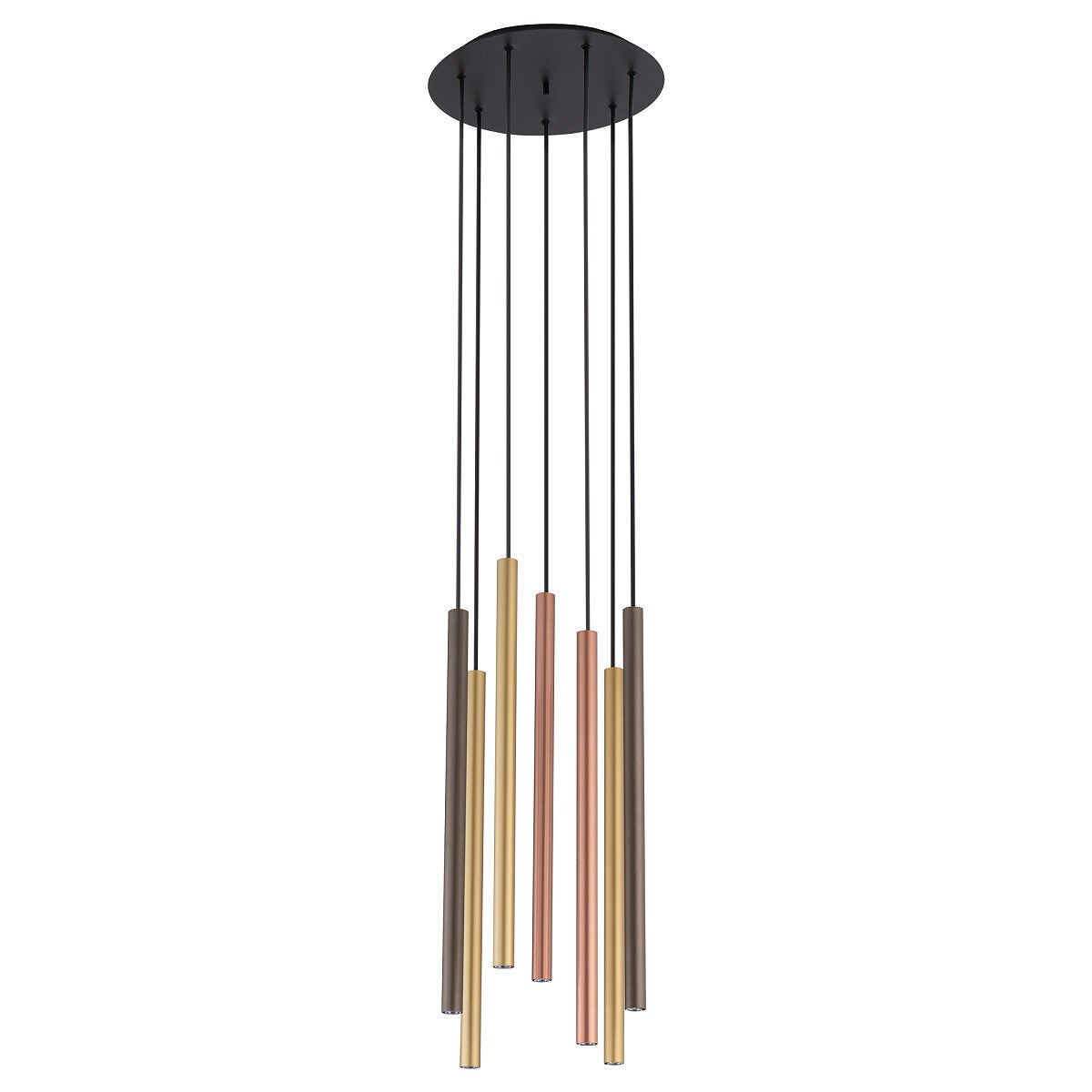 Lampa wisząca Laser multikolor 7xG9x10W wym: 130 x 30 x 30 cm metal Nowodvorski Lighting