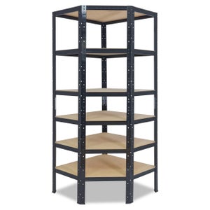 Scaffale Metallo Garage 180x120x60 Scaffale A Innesto Per Carichi Pesanti 180x120x60 Cm, Capacità 1375 Kg, Blu, Per Magazzino, Cantina O Officina Scaffale Industriale Blu - Foto 6