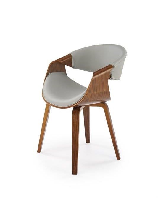 Krzesło K544 szare/orzech