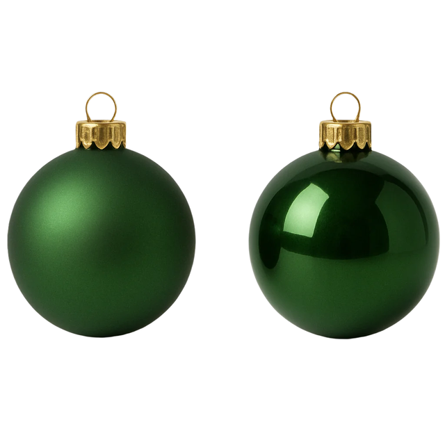 Boules de Noël en verre de style baroque