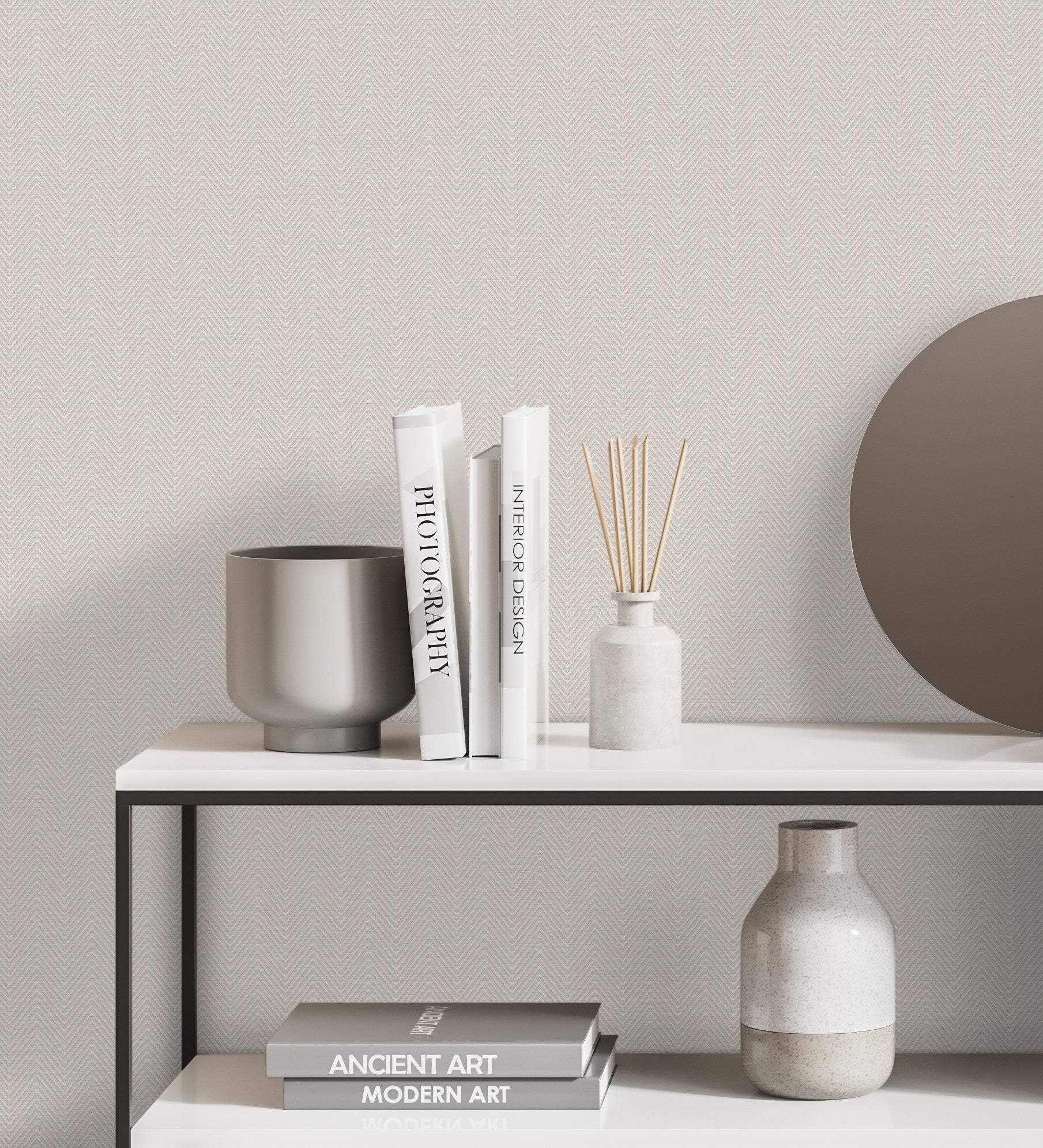 Papel pintado vinílico lavable de espigas con textura en relieve - Delhi 680976 de GAULAN - Rollo de 10 m x 1,06 m - 7