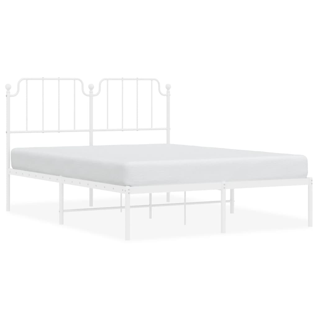 DICTAC Lit Double en Métal 180 x 200 avec LED, Multiprise- 2 Prises AC + 2 Ports USB (A&C), Tête de Lit avec Rangement, 31.5cm Espace de Rangement sous Le Lits, Assemblage