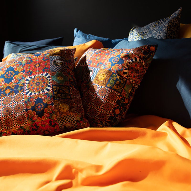 Cuscino salotto velvet maiolica multicolor 45x45 - 4