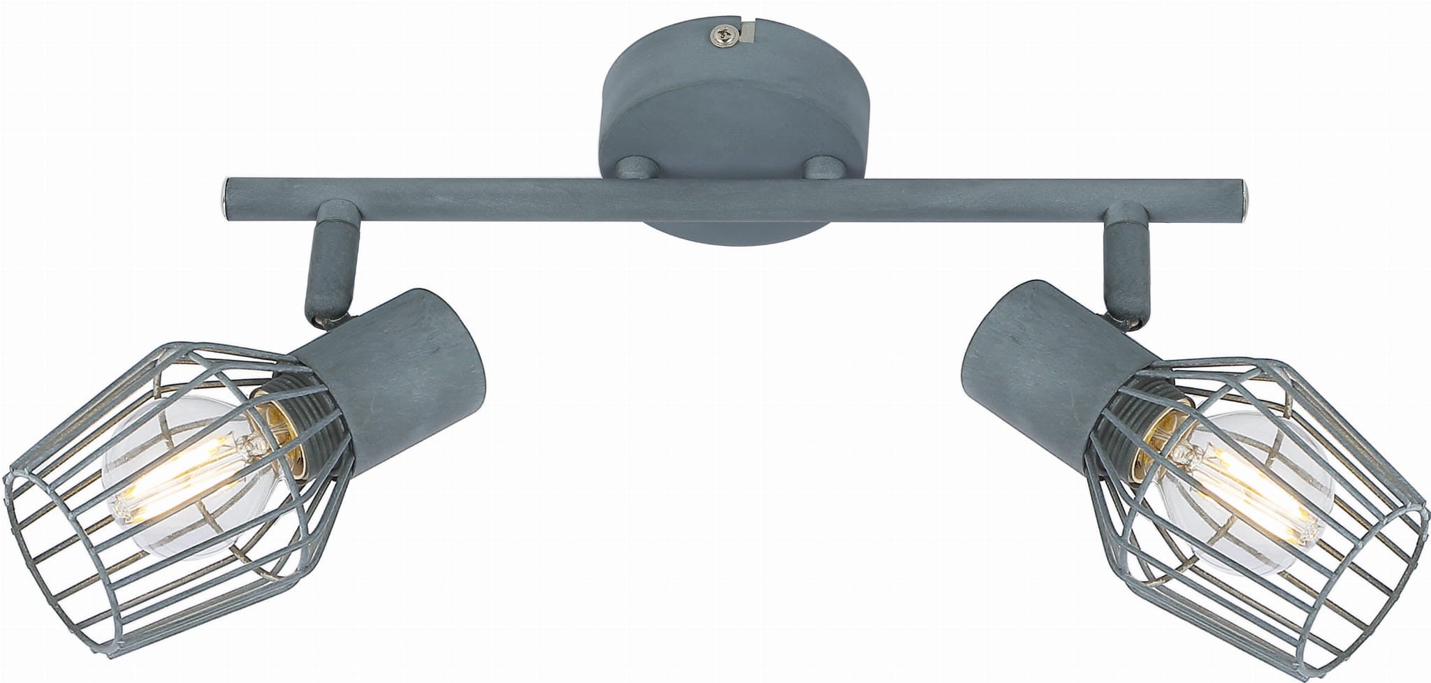 Lampa sufitowa wisząca Viking szara 2xE14x40W wym: 18 x 40 x 7 cm metal Candellux