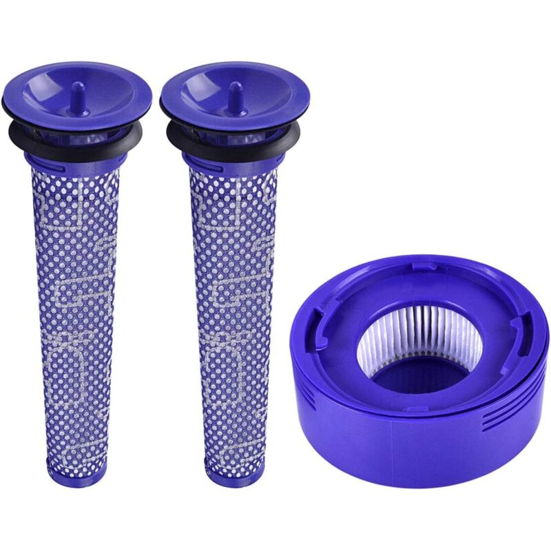 Set de 3 filtre de schimb pre- și post-motor pentru aspiratoarele fără fir Dyson V8 și V7, pachet Family 3buc