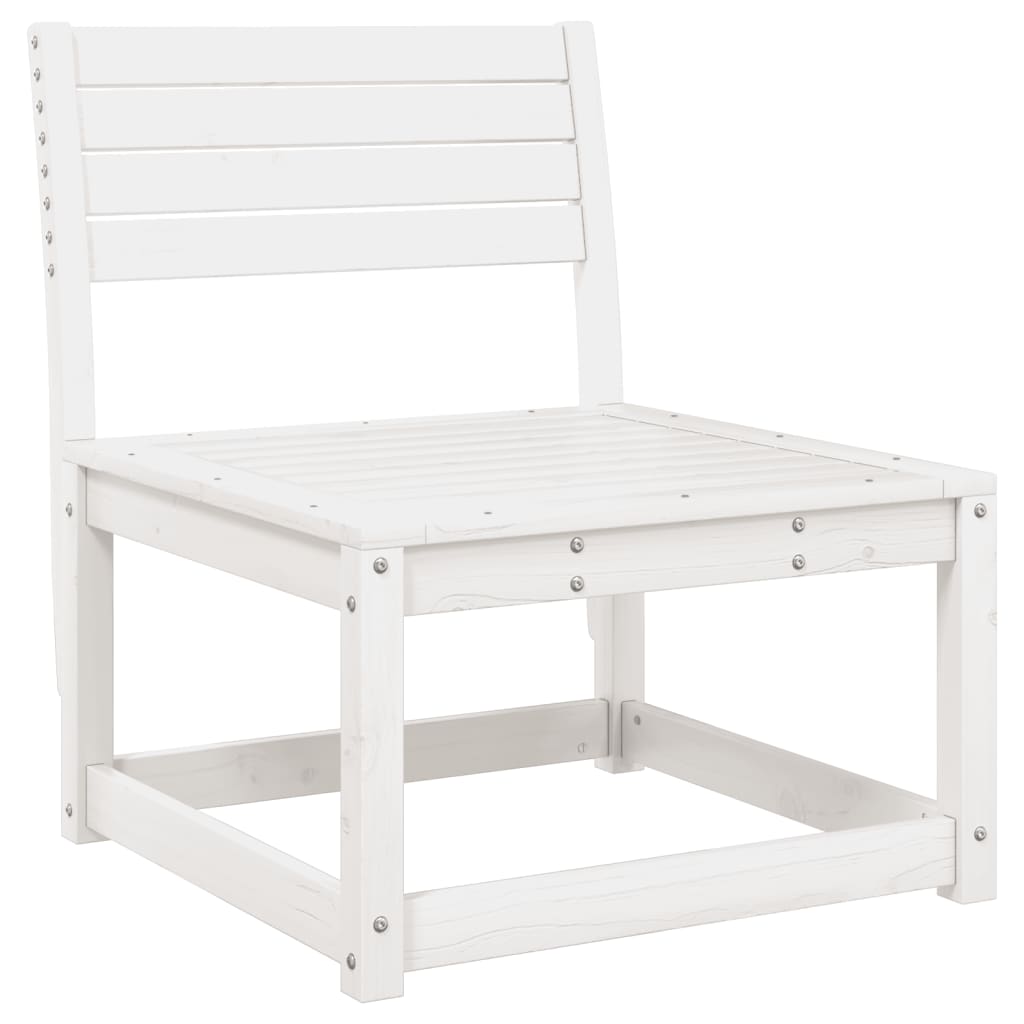 Canapés de jardin avec coussins 2 pcs en bois de pin blanc massif - COMFORTXL - 4