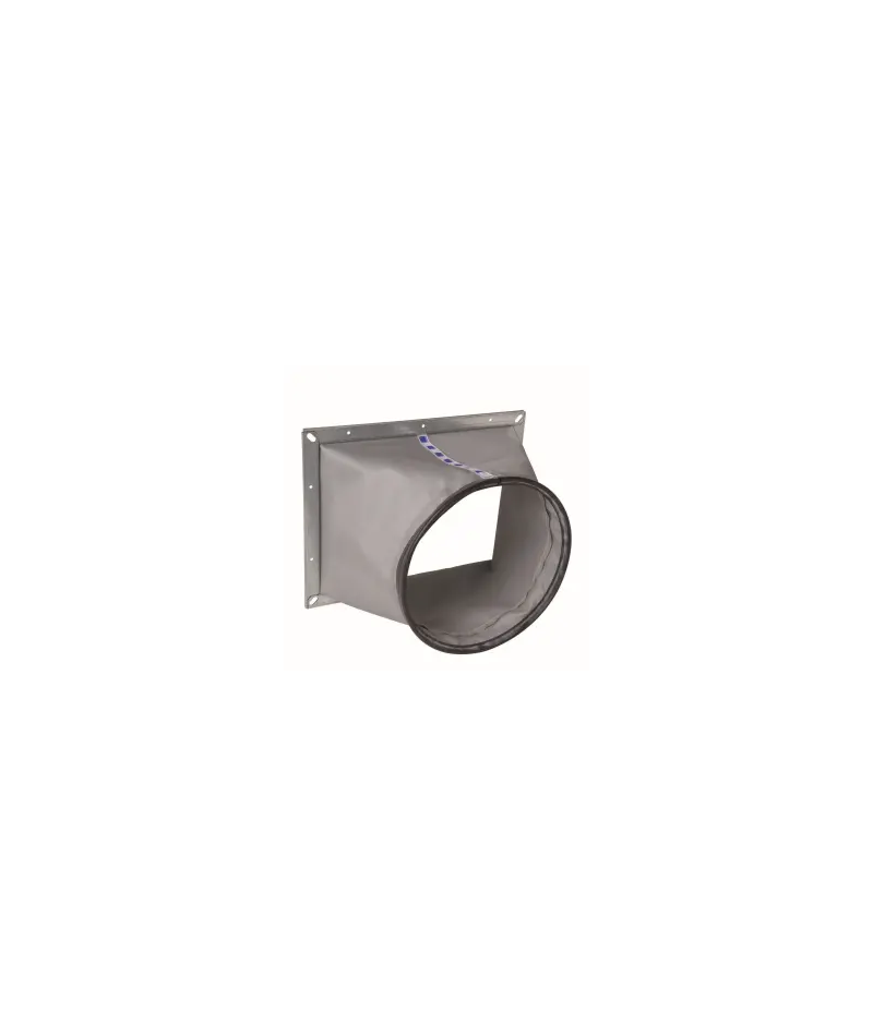 Manchette Souple MSDZ 500 (500mm) En Toile Incombustible VIM + 8 Colliers Serflex