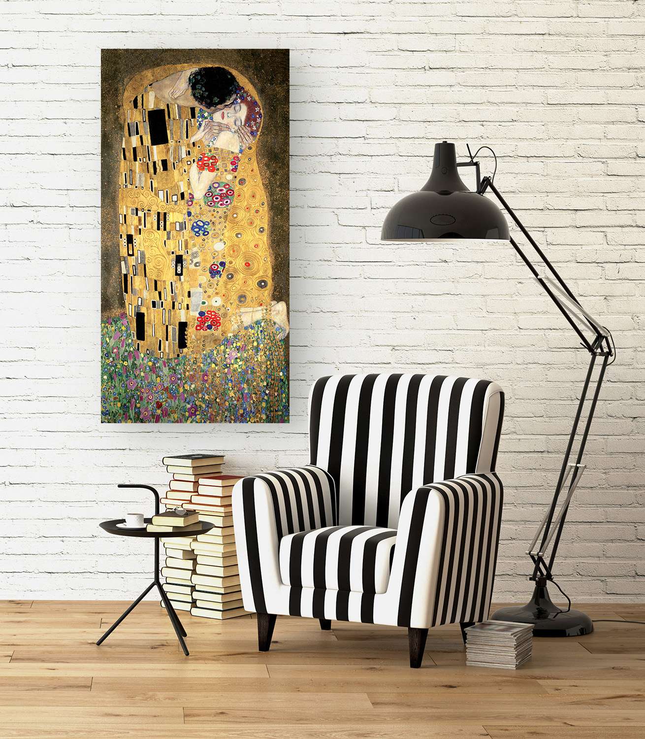 Tapisserie Murale Romantique "A Kiss" D'après Leighton - Dimensions H31 X L38 Cm, Neuf