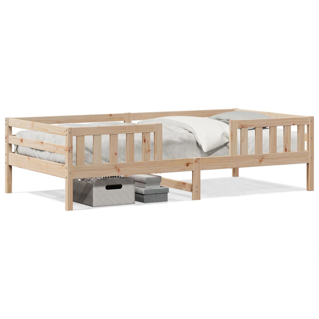 Cadre de lit sans matelas 80x200 cm bois massif de pin vidaXL - 2