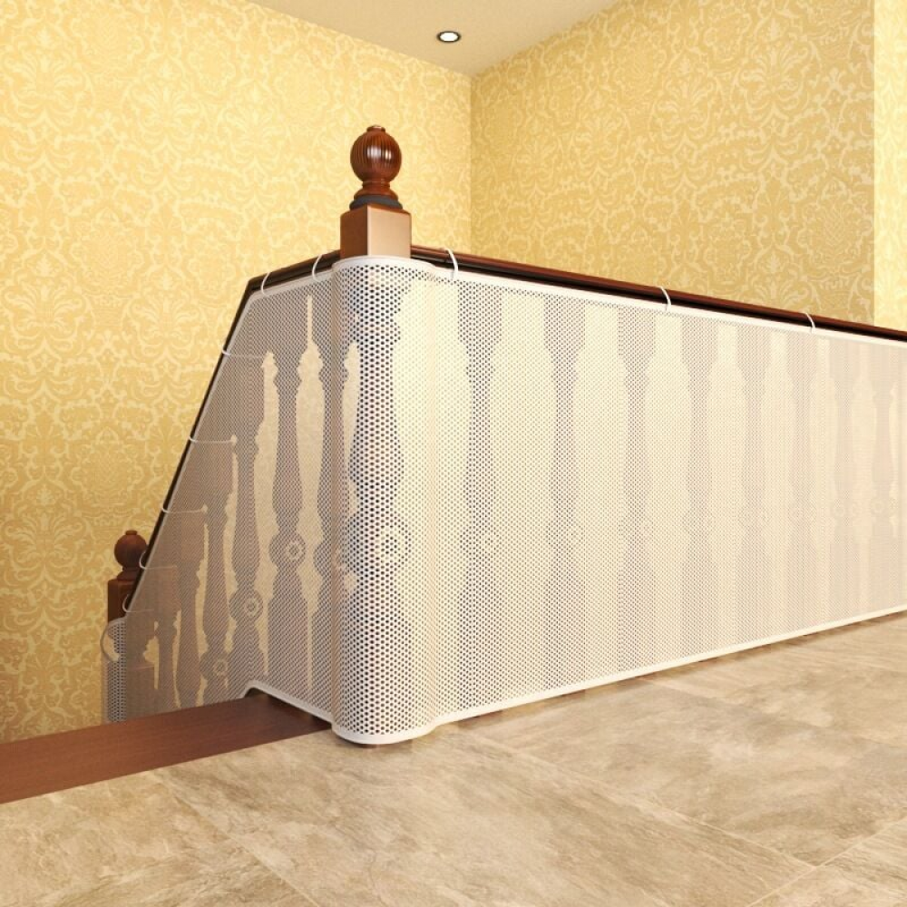 Filet de sécurité pour escalier, filet de sécurité pour escalier de balcon, filet de protection pour garde-corps d'escalier, 200 x 78 cm - 2