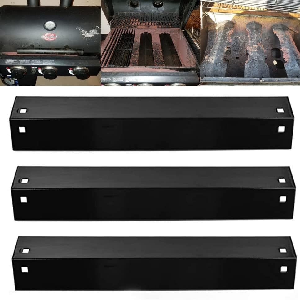 Lot de 3 plaques chauffantes pour gril - Noir | Leroy Merlin