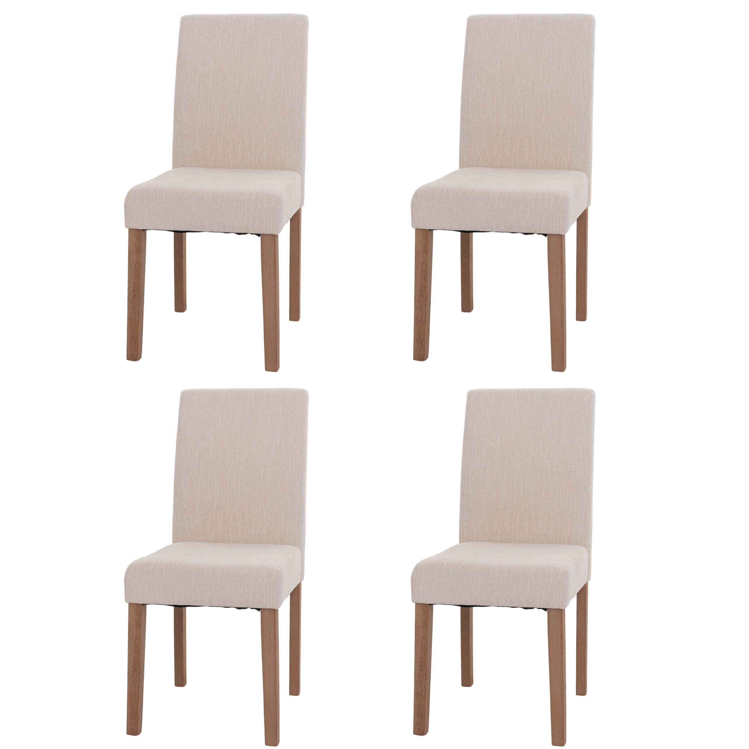 Set 4x sedie Littau tessuto ciniglia soggiorno cucina sala da