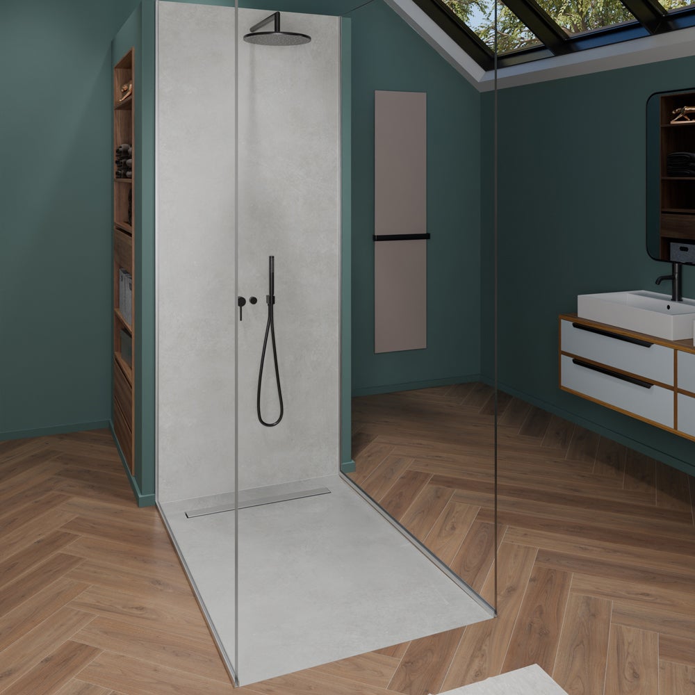 Receveur de douche à carreler monopente 150 x 100 cm - 5