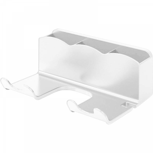 Accroche Seche Cheveux Support Sèche-Cheveux BigCheer - Adhésif Sans Perçage, Universel Pour Sèche-Cheveux, Fers à Lisser - Blanc Support Mural Appareil