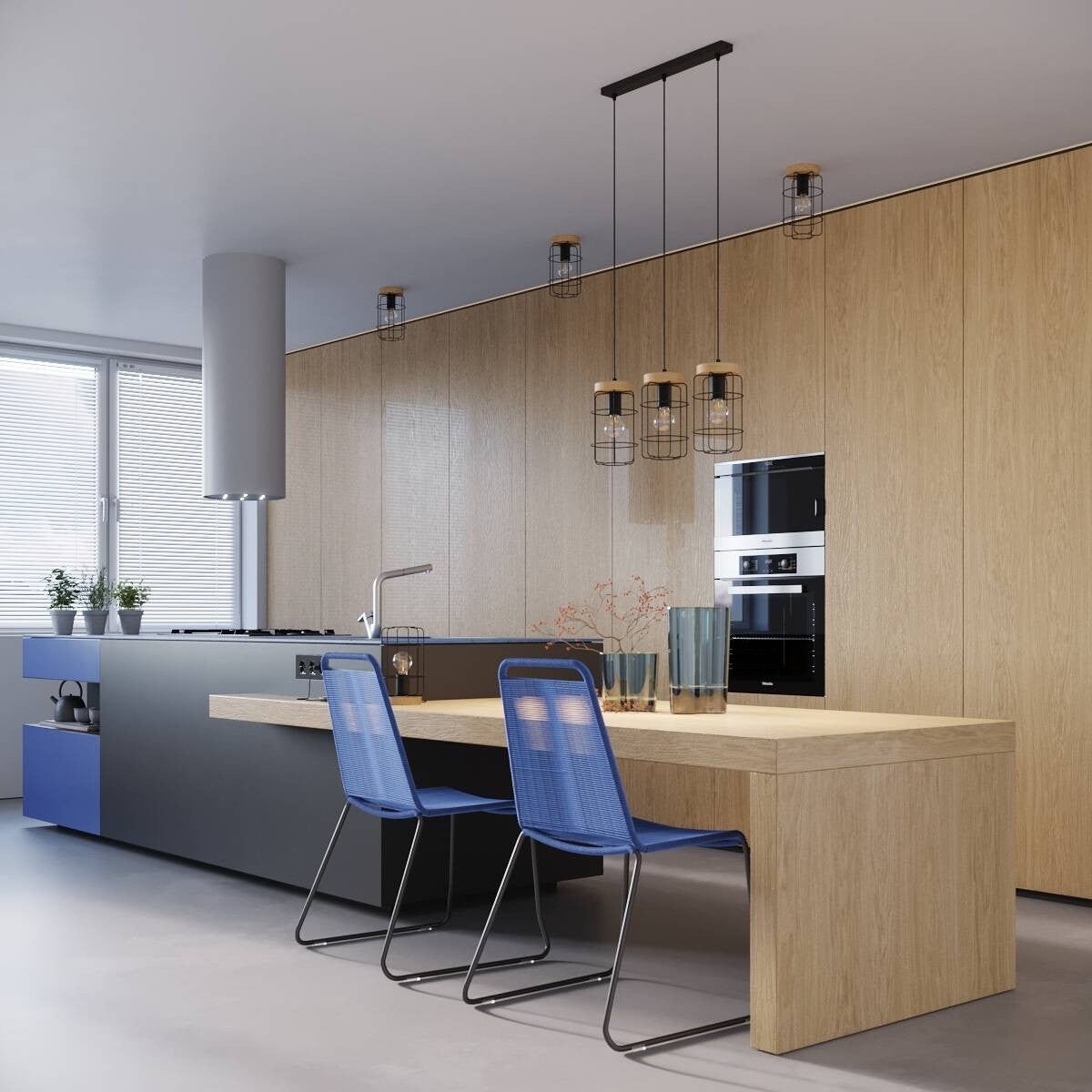 Lampa stołowa industrialna z drewnianą podstawką GOTTO 1xE27 15W SL.1265 Sollux Lighting - 8